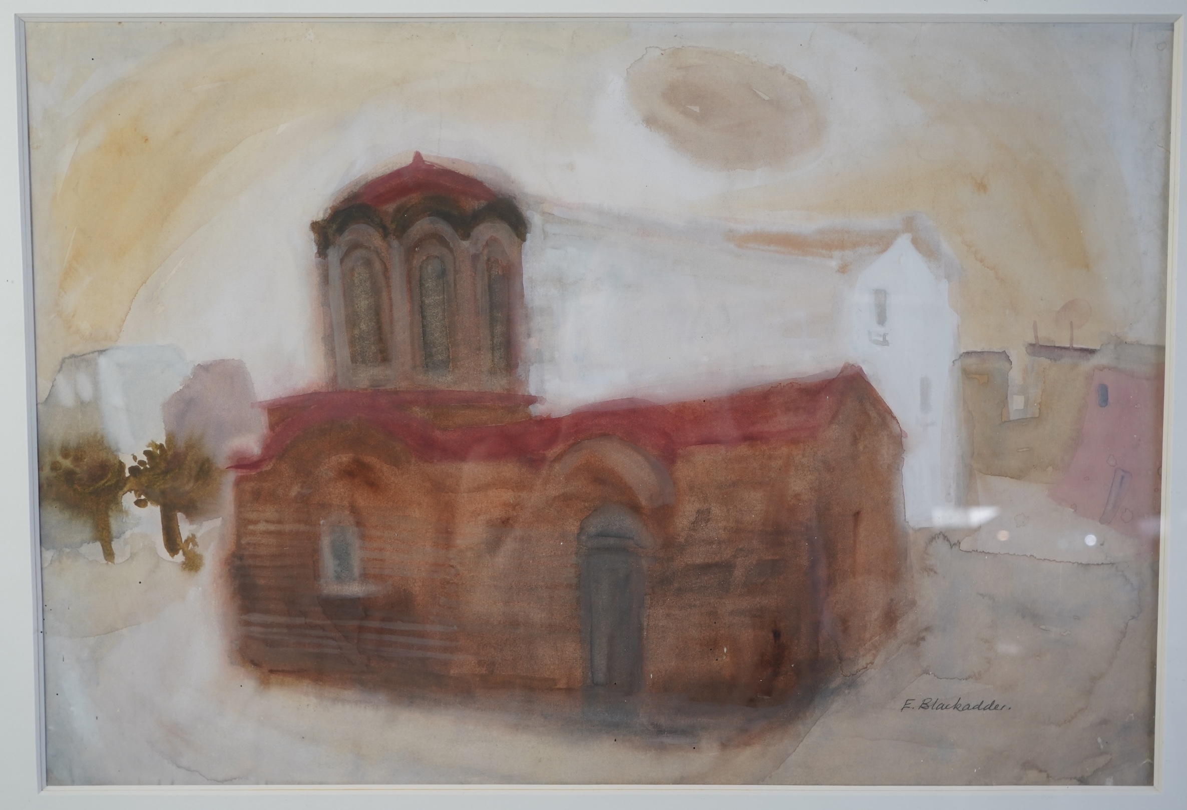 Dame Elizabeth Blackadder DBE, RA, RSA, 1931-2021, 'Greek Church'
